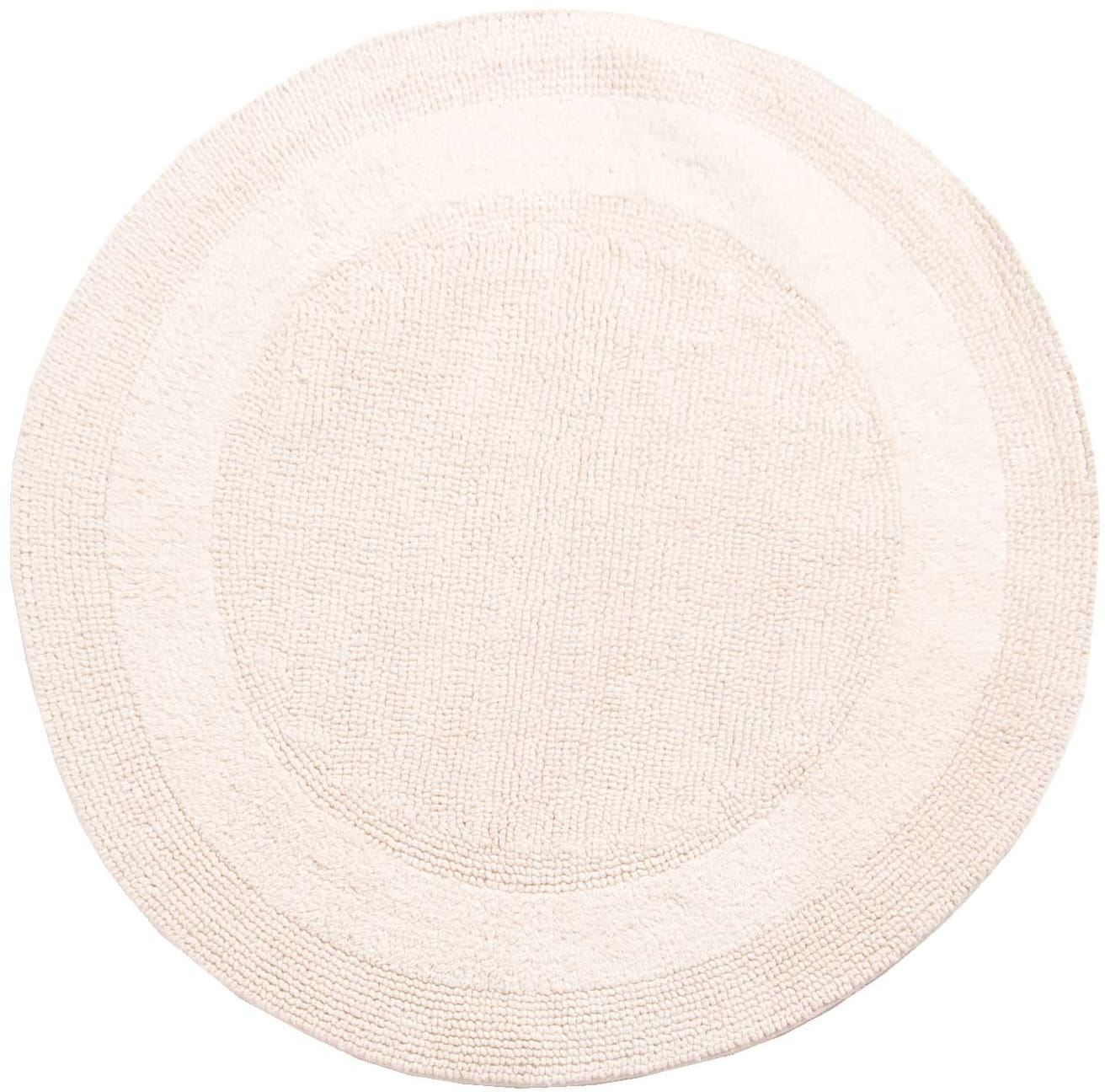 Dywanik okrągły łazienkowy Cotton Lux krem